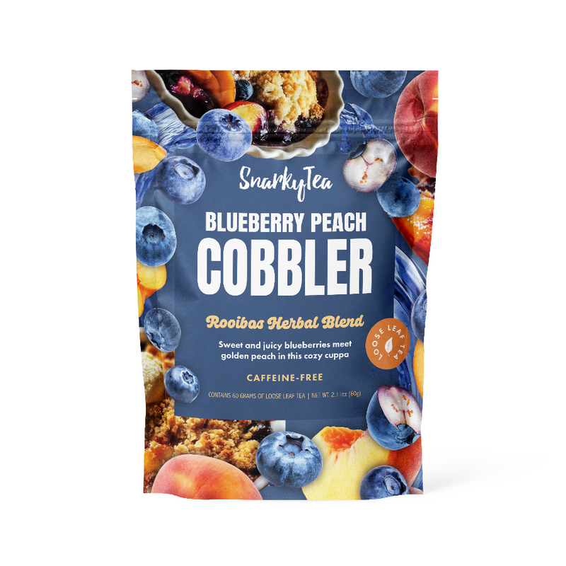 Blueberry Peach Cobbler - Rooibos Herbal Blend – Snarky Tea