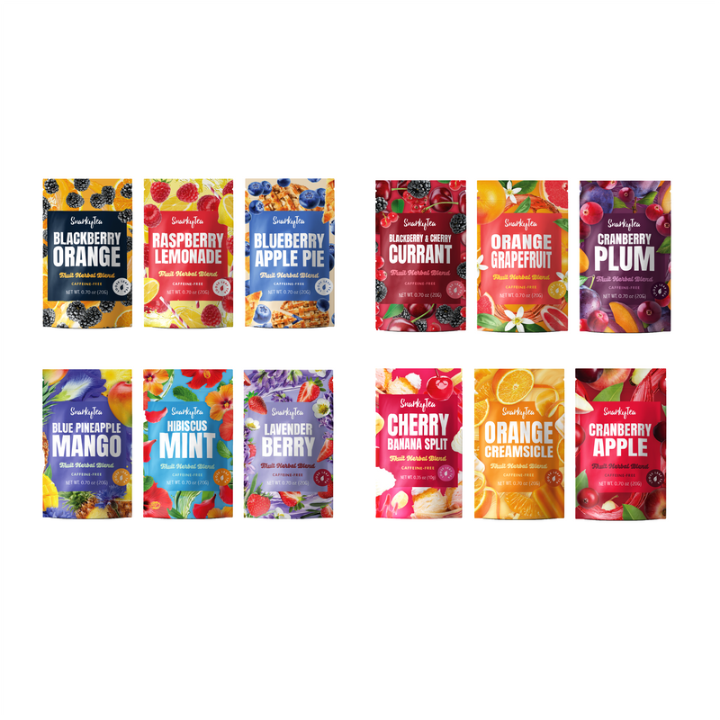 Herbal Iced Tea Sampler (12 Blends - Save 40%) – Snarky Tea