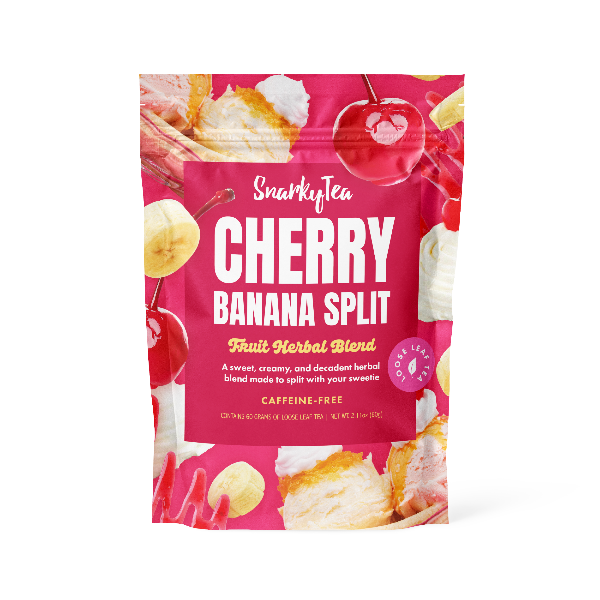 Cherry Banana Split - Fruit Herbal Blend â Snarky Tea Cherry Banana Split - Fruit Herbal Blend â Snarky Tea