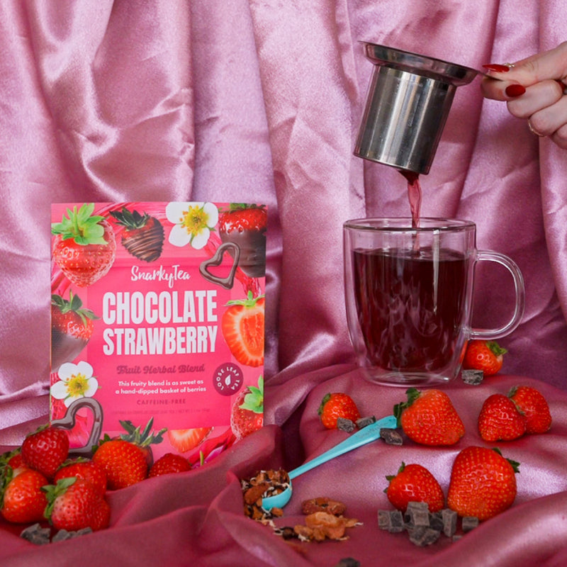Chocolate Strawberry - Fruit Herbal Blend – Snarky Tea