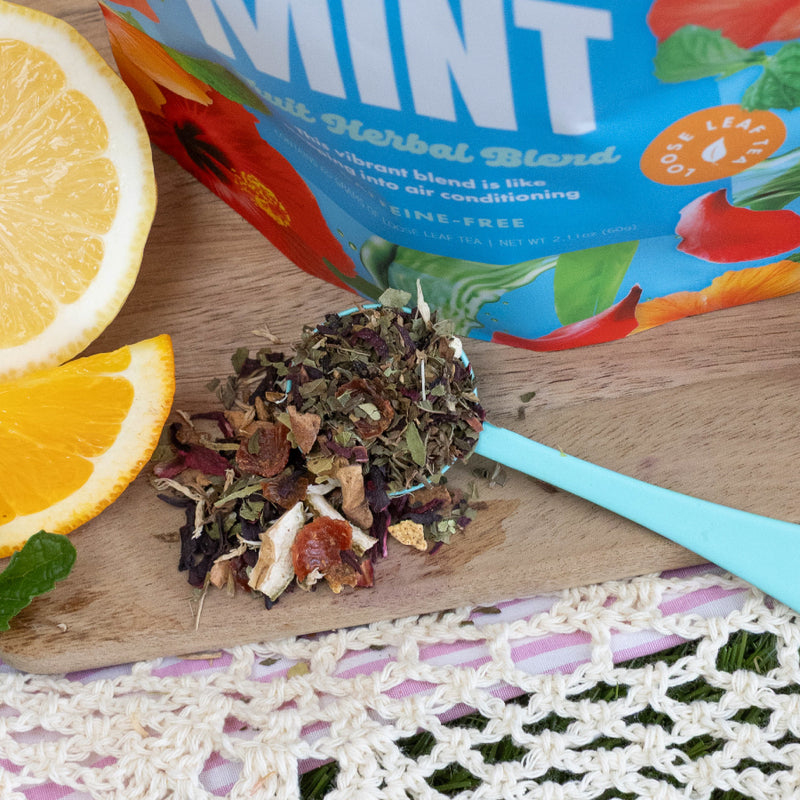 Hibiscus Mint - Fruit Herbal Blend – Snarky Tea