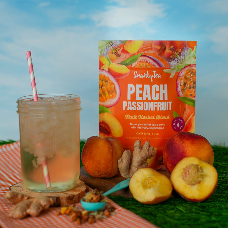 フルーツ香スモークリンゴ桃　ベンリアック2000　21年　55.9％　700ml Peach Passion Fruit - Fruit Herbal Blend – Snarky Tea
