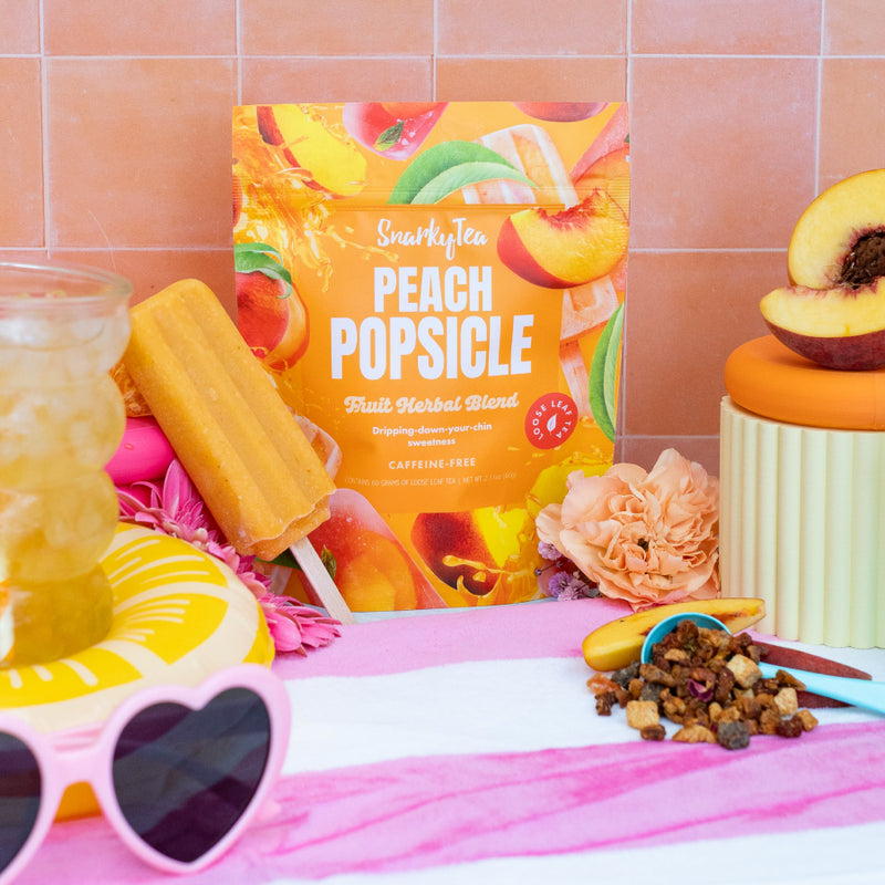 Peach Popsicle - Fruit Herbal Blend – Snarky Tea