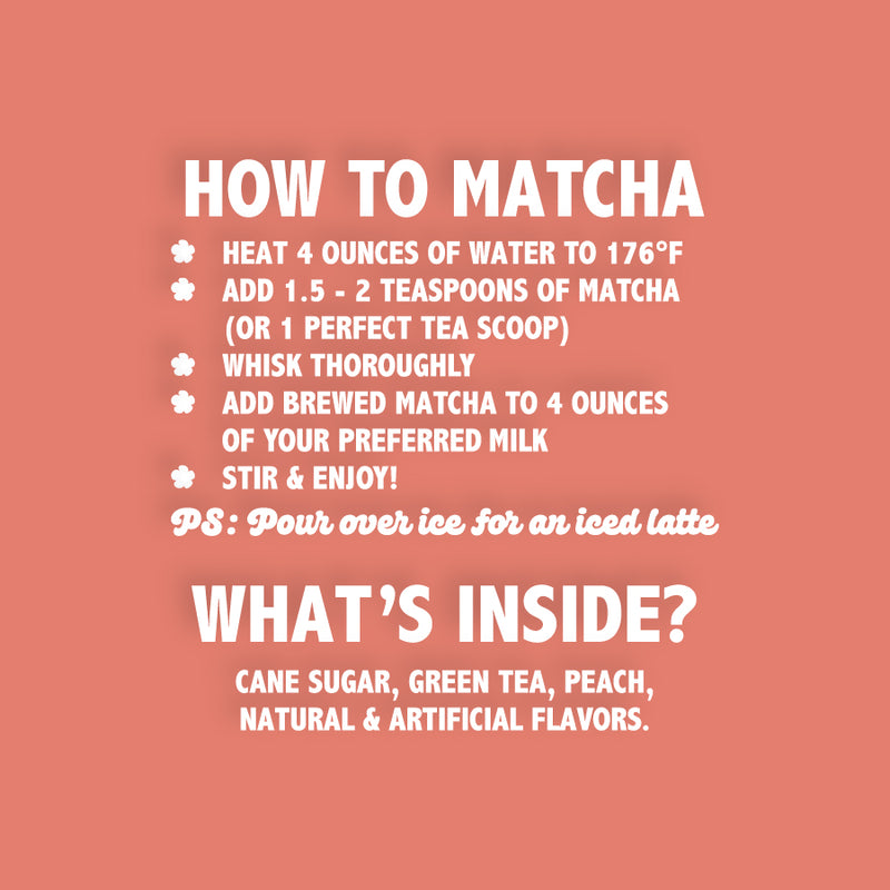 Summer Peach Matcha