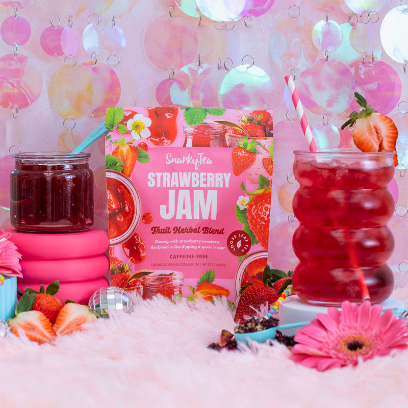 Strawberry Jam - Fruit Herbal Blend – Snarky Tea