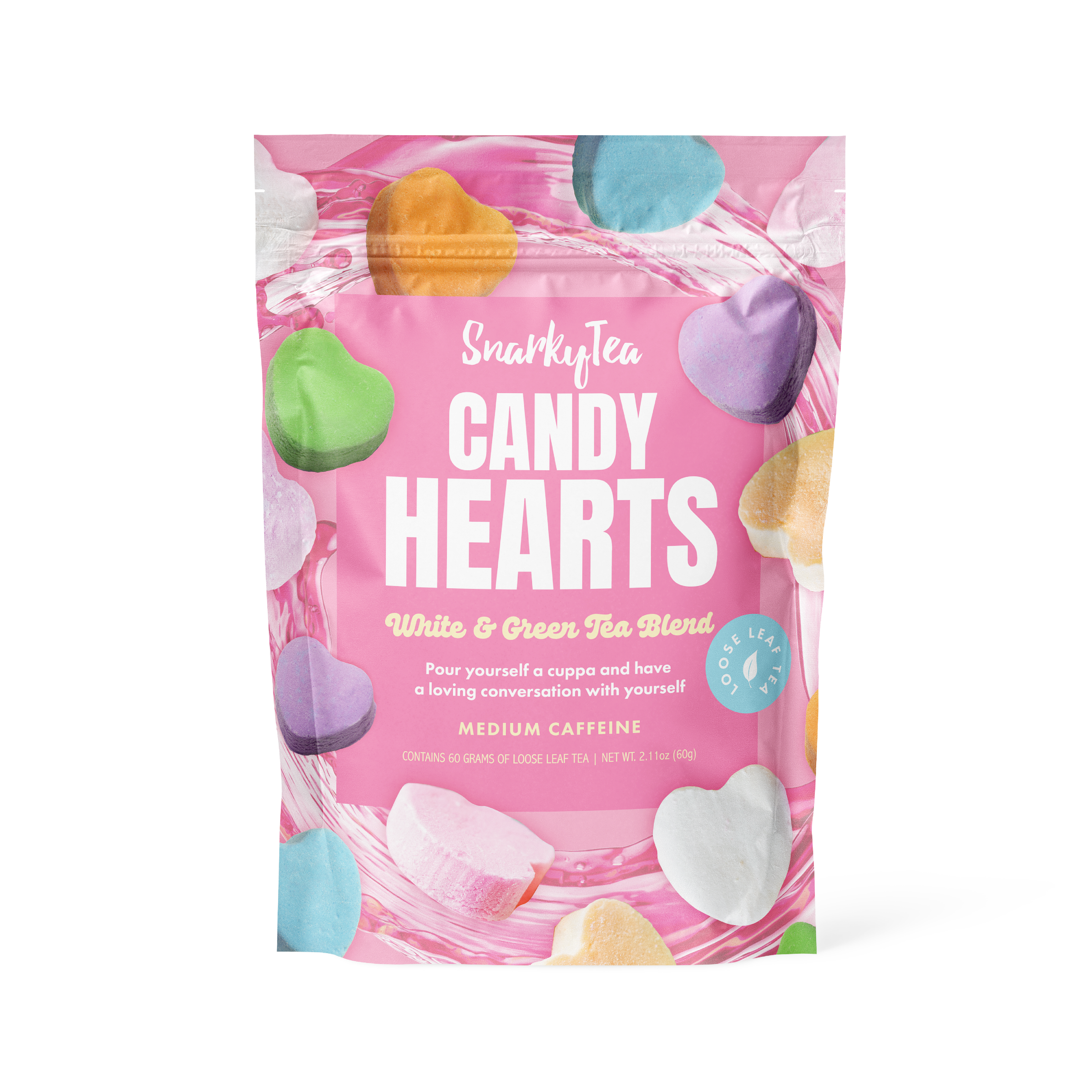 Candy Hearts - White & Green Tea Blend – Snarky Tea Candy Hearts - White & Green Tea Blend – Snarky Tea
