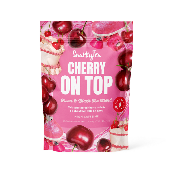 Cherry On Top - Green & Black Tea Blend – Snarky Tea