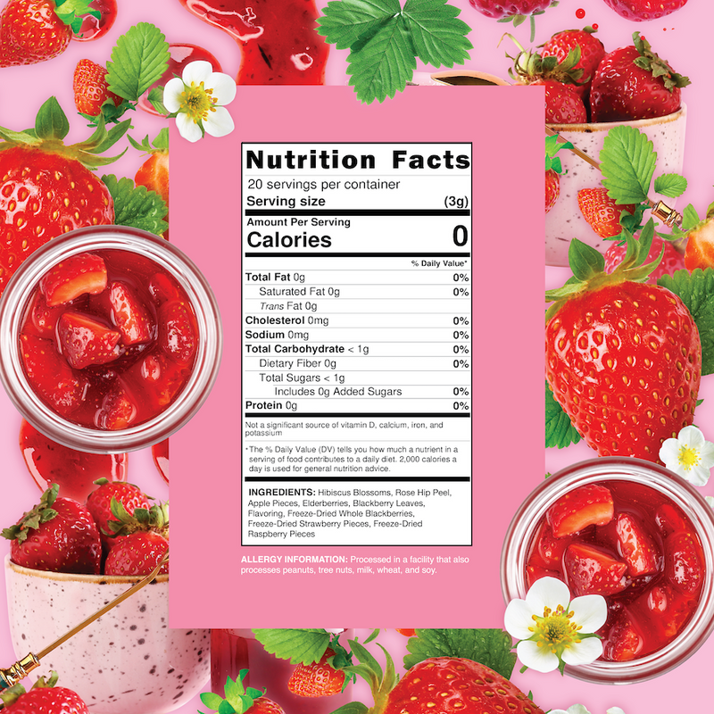Strawberry Jam - Fruit Herbal Blend – Snarky Tea