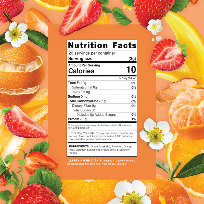 Strawberry Orange - Sample - 20 Grams – Snarky Tea