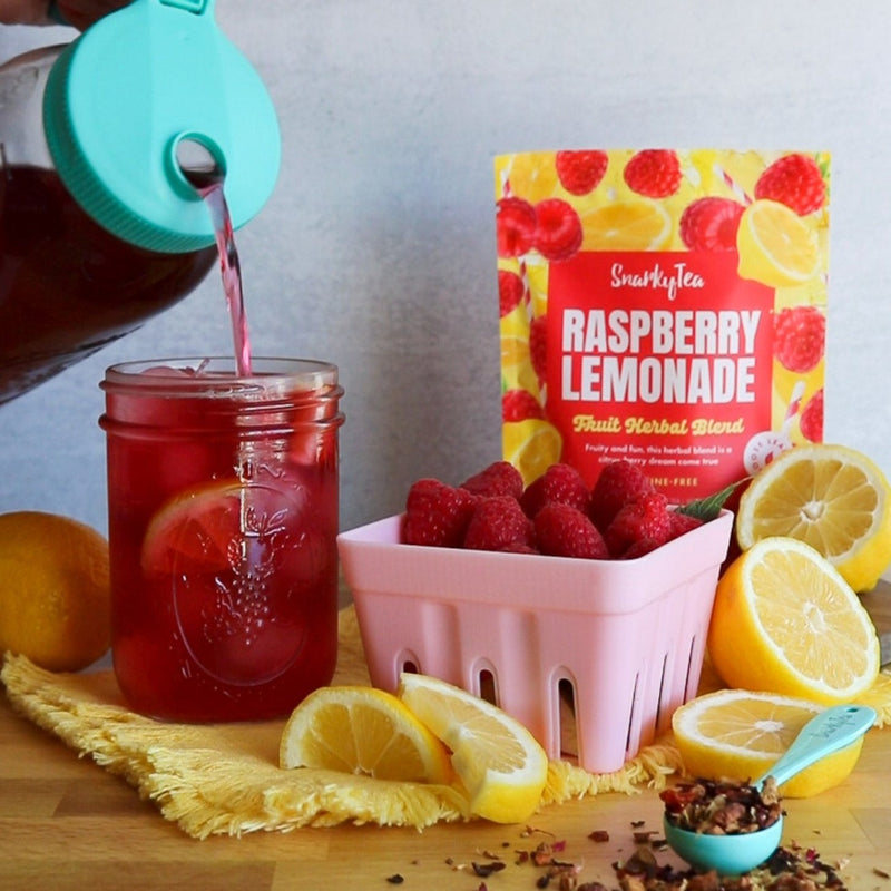 Green Tea Raspberry Lemonade Raspberry Lemonade - Fruit Herbal Blend – Snarky Tea