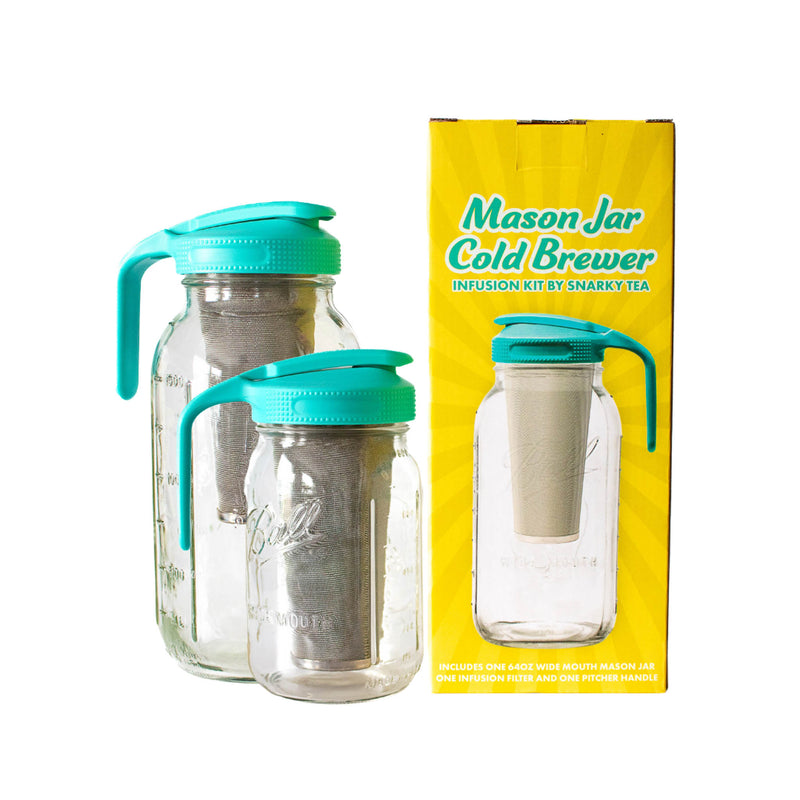 Set of 2 Mason Jar Infusers Wide Mouth Lid with Opening for Straw Fruit Tea  NEW