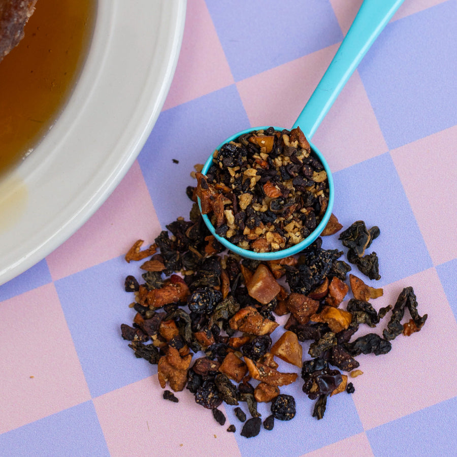 Snarky Tea 60g Maple French Toast oolong tea blend packaging with colorful design on a white background