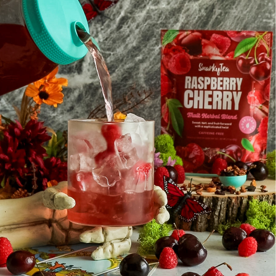 Raspberry Cherry - Fruit Herbal Blend – Snarky Tea
