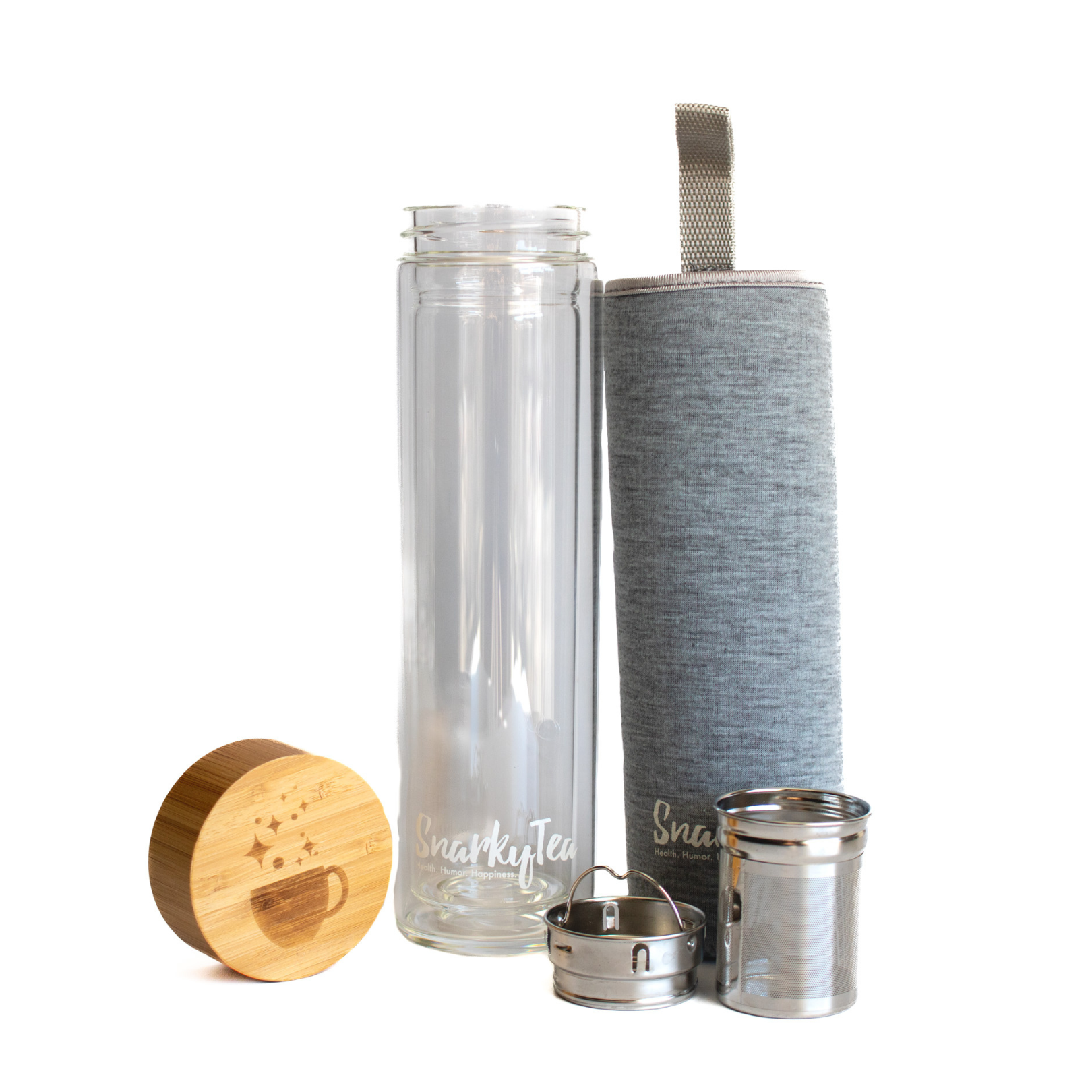 3-in-1 Glass And Bamboo Tumbler - Tease Wellness Blends – Tease